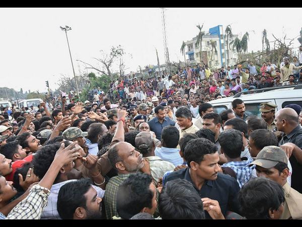 చంద్రబాబు ఏరియల్ సర్వే