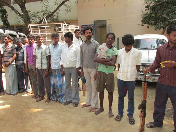  ఎర్రచందనం అక్రమ రవాణా: 27 మంది కూలీలు అరెస్టు