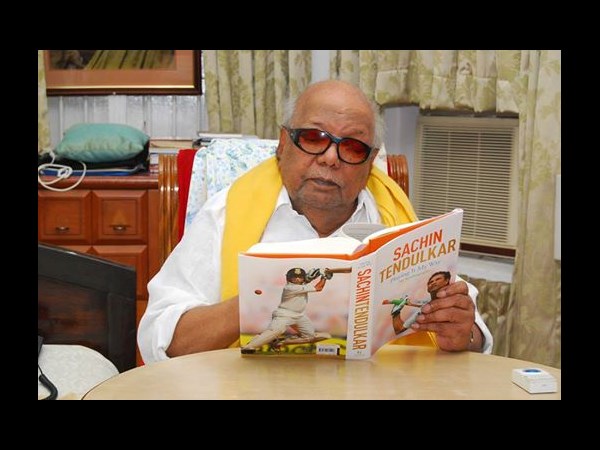 సచిన్ వినయ్‌శీలి అంటూ పొగిడిన కరుణానిధి