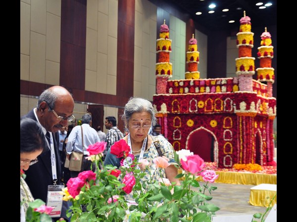 హైటెక్స్‌లోని హెచ్‌ఐసీసీలో గులాబీ షో... 