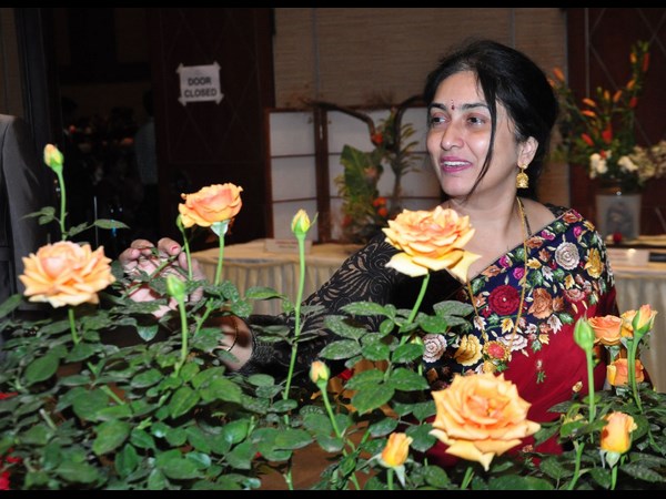 హైటెక్స్‌లోని హెచ్‌ఐసీసీలో గులాబీ షో... 