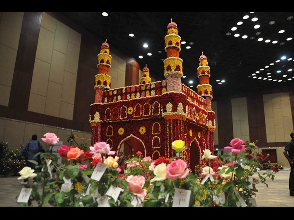  హైటెక్స్‌లోని హెచ్‌ఐసీసీలో గులాబీ షో... 