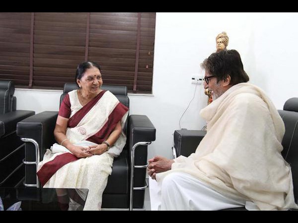 అమితాబ్‌ను మెచ్చుకున్న గుజరాత్ సీఎం ఆనందీ‌బెన్ పటేల్