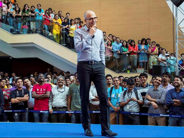 Microsoft CEO Satya Nadella's Rs 520 crore pay package gets approved Microsoft CEO Satya Nadella's Rs 520 crore pay package gets approved