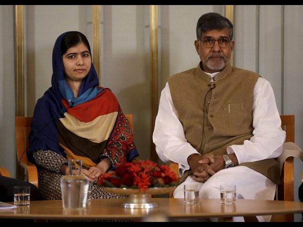 నోబెల్ శాంతి బహుమతి సమావేశంలో పాల్గొన్న సత్యార్థి, మలాలా