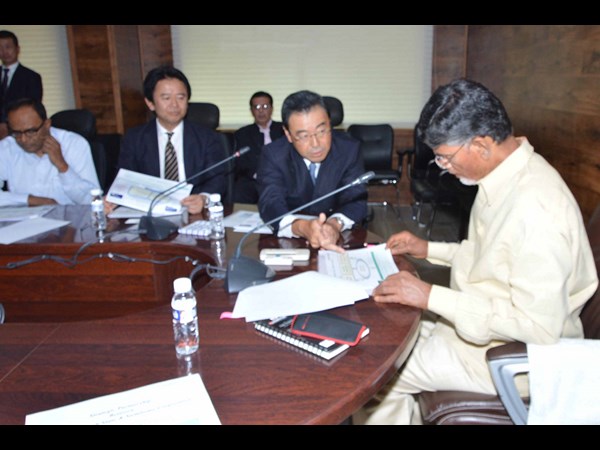 చంద్రబాబుతో జపాన్ ప్రతినిధులు