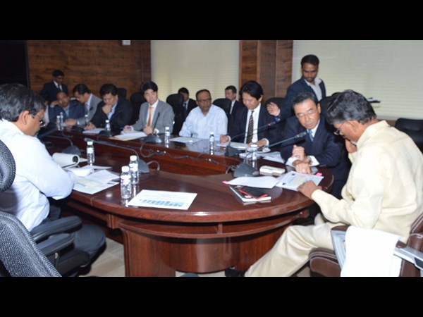 చంద్రబాబుతో జపాన్ ప్రతినిధులు