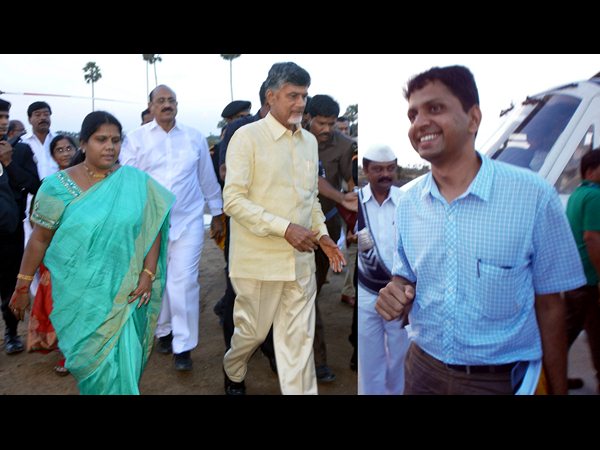  స్మార్ట్ విలేజ్ చాటపర్రులో కేక్ కట్ చేసిన బాబు