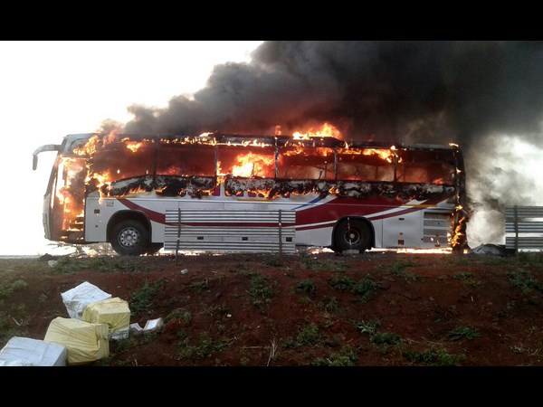 బస్సులో మంటలు