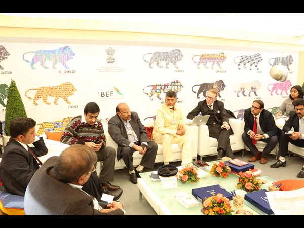 దావోస్‌లో బీజాగా ఏపీ సీఎం చంద్రబాబు