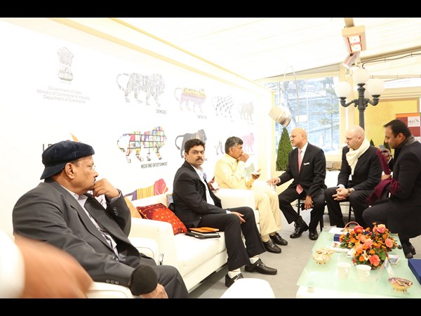 దావోస్‌లో బీజాగా ఏపీ సీఎం చంద్రబాబు