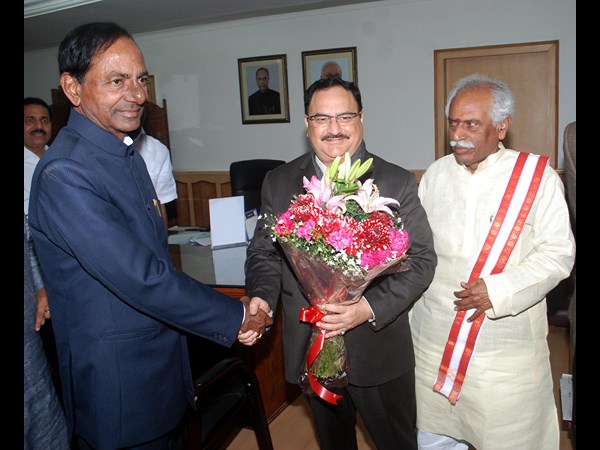 కేంద్రమంత్రులతో కెసిఆర్