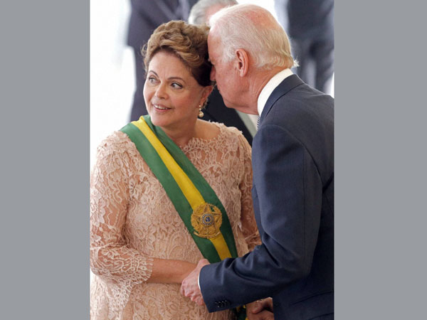 Video: Joe Biden's 'up-close' moment with Ashton Carter's wife goes viral Video: Joe Biden's 'up-close' moment with Ashton Carter's wife goes viral