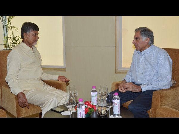 Chandrababu meets Ratan Tata