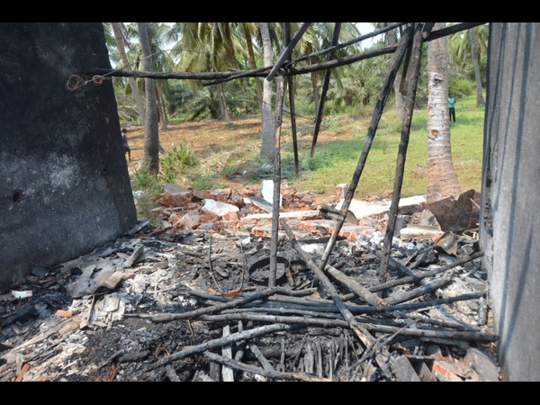 పేలుడు ఘటనా స్థలం