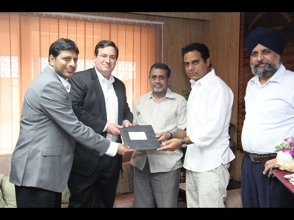 Amazon Representatives met Telangana IT Minister KTR