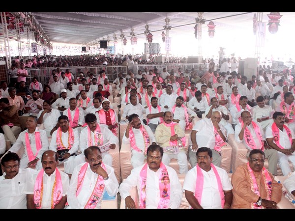 TRS plenary at LB stadium in Hyderabad
