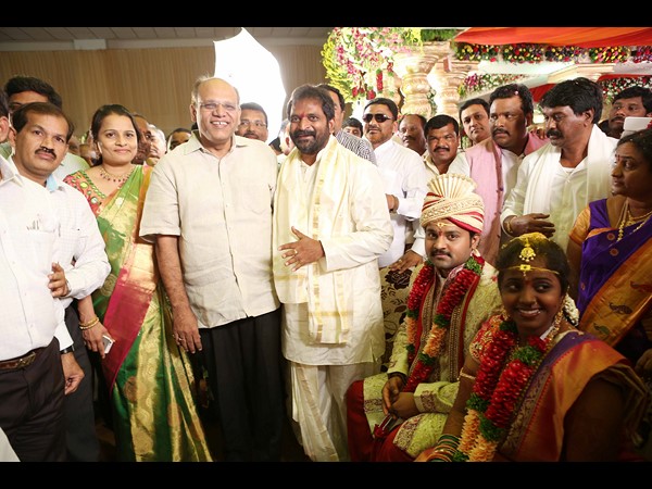 గౌడ్ కుమార్తె శ్రీహిత వివాహానికి ప్రముఖులు 