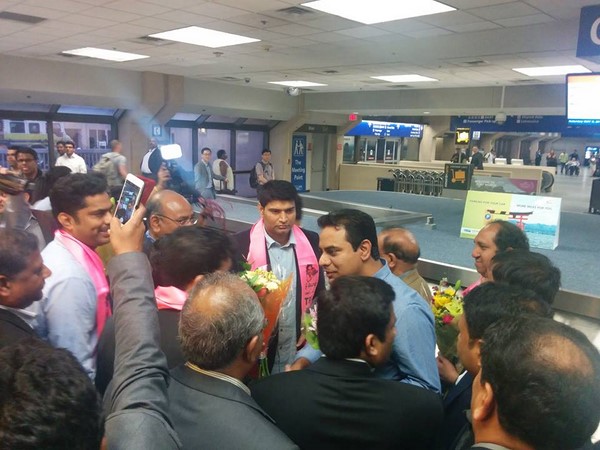  Telangana minister KT Rama Rao tour in Dallas