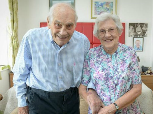 103-year-old man weds 91-year-old woman in London 103-year-old man weds 91-year-old woman in London