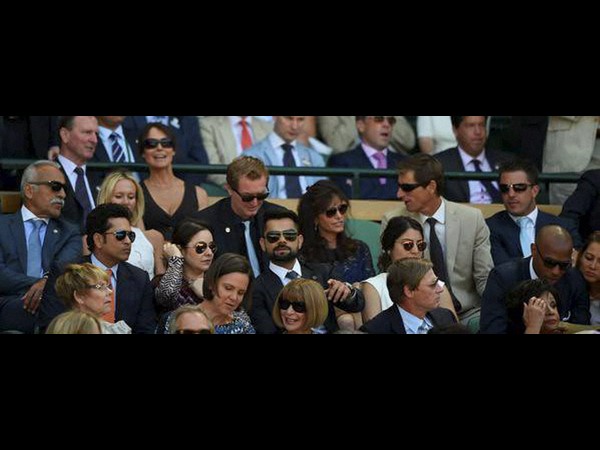  వింబుల్డన్: భార్యతో సచిన్, ప్రేయసితో కోహ్లీ 