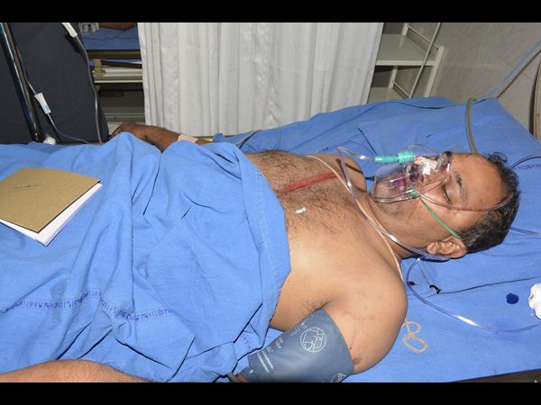 గాయపడిన సత్యనారాయణ