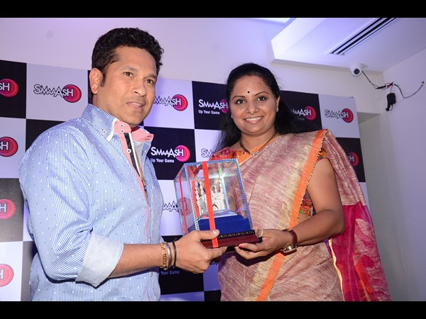 సచిన్‌తో ఎంపీ కవిత