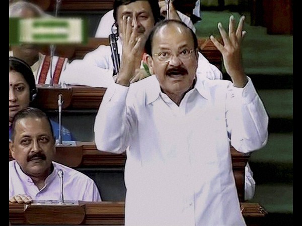 Venkaiah naidu told a story about congress in rajya sabha
