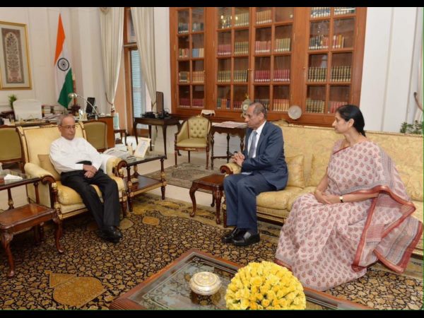 Governor Narasimhan meet Home Minister Rajnath singh
