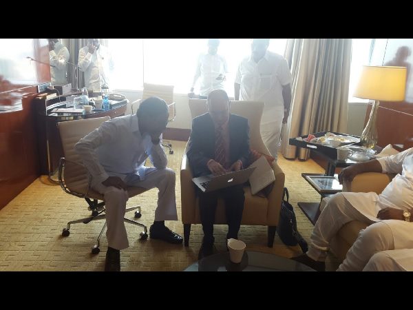 KCR China tour: Visits Vanda office