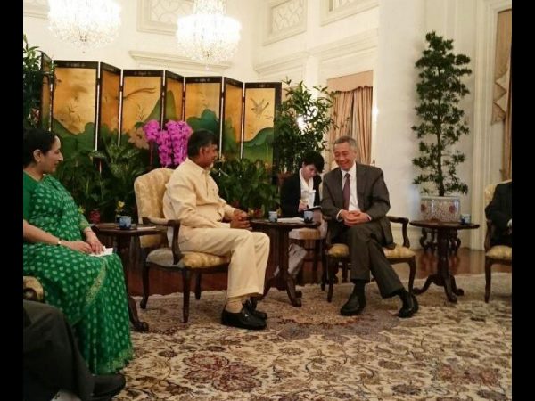 Chandrababu Naidu invites Singaporean PM For Amaravati foundation stone ceremony