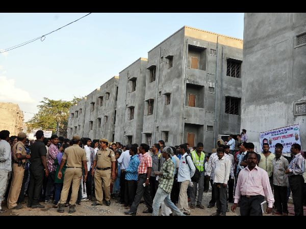 Governor Narasimhan visited idh colony in sanath nagar, Hyderabad