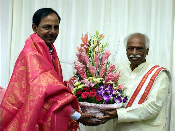 'Why KCR not not visitng farmers residence?'