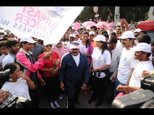 Balakrishna participates in Pink Ribbon Walk