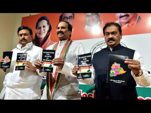 Congress Party 50 questions to KCR