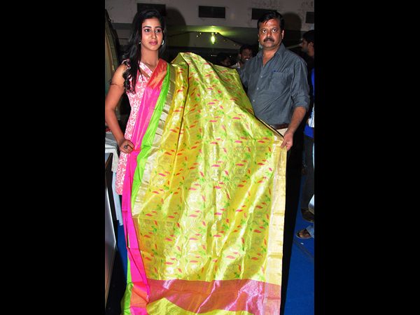 సిల్క్ వస్త్ర ప్రదర్శన: ప్రారంభించిన నటి పావని