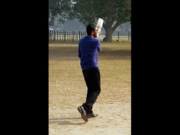 మోడీతో గూగుల్ సీఈఓ: క్రికెట్ ఆడారు