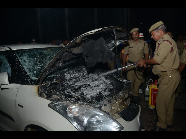  Polvarama MLA car burnt in assembly premises