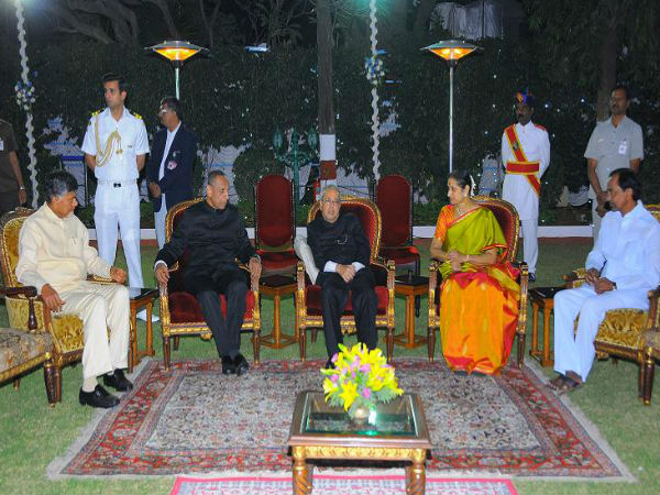 KCR-Chandrababu at Rajbhavan