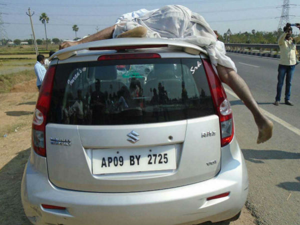 Car accident in Nalgonda