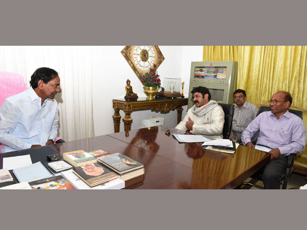 Balakrishna meets Telangana CM, KCR talks about 100th film of Balayya