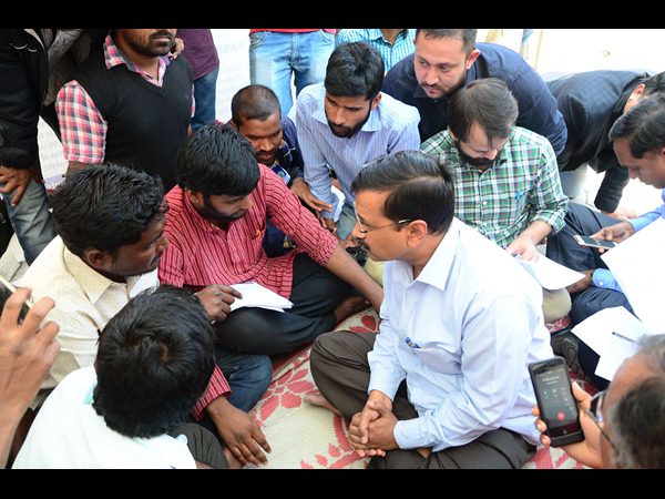 హైదరాబాదులో కేజ్రీవాల్