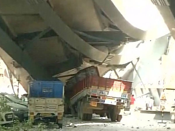 At least 10 killed as under construction flyover collapses in north kolkata