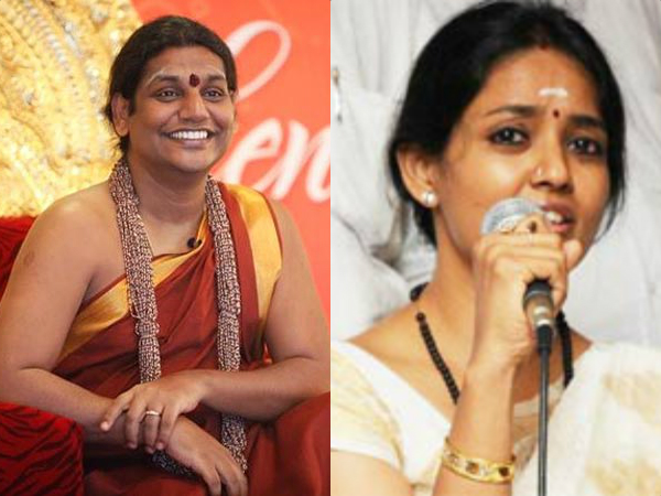 Swami Nithyananda and Ranjitha visits Srikalahasti Swami Nithyananda and Ranjitha visits Srikalahasti