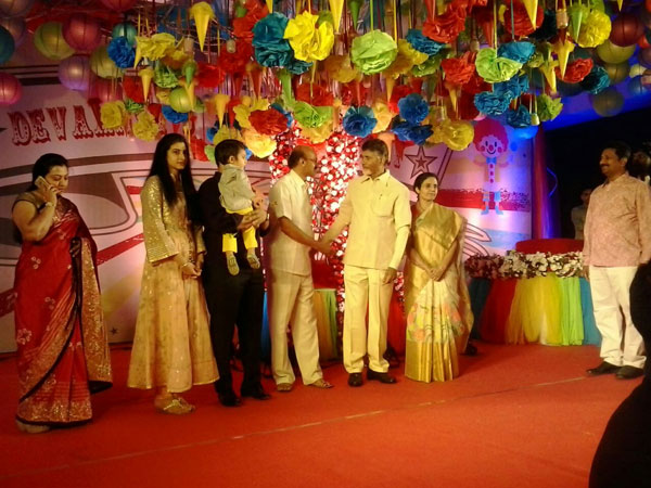 Chandrababu's grandson Devanshu birth day celebrated