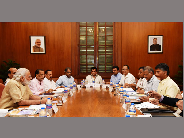  Chandrababu Naidu takes up AP finances, other issues with PM