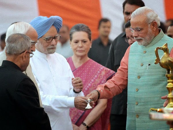 PM Modi and Sonia Gandhi PM Modi and Sonia Gandhi