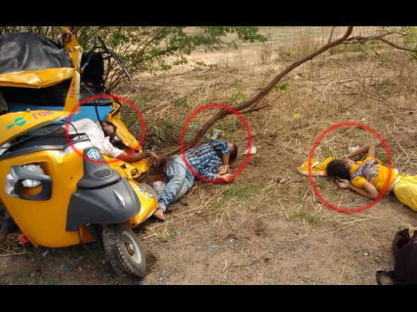  ఘోర రోడ్డు ప్రమాదం: ఆరుగురు మృతి, చావుబతుకుల్లో గర్భిణీ