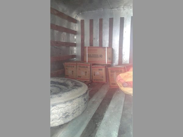 సీజ్ చేసిన పేలుడు పదార్థాలు