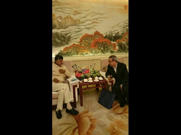 చైనాలో చంద్రబాబు భేటీలు